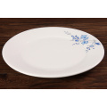 Haonai home dinner plate set,6"7"8"9"10" dinnerware plate set,5 pieces of one set,white & round plate with customized design